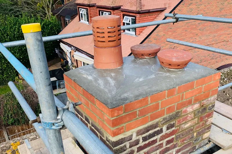 Chimney repairs in Deal, Kent – roofline brickwork and chimney stack