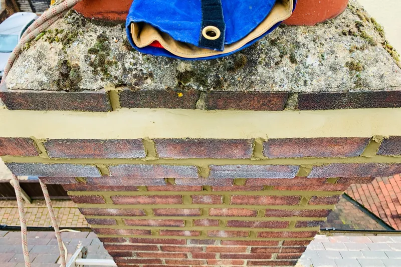 Chimney repairs in Whitstable, Kent – roofline brickwork and chimney stack